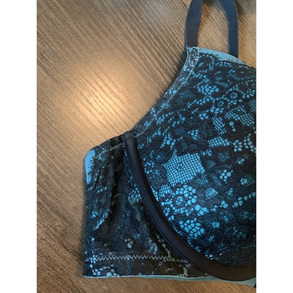 Torrid Sage Eyelash Lace Push-up Plunge Bra 40DD - Picture 7 of 15